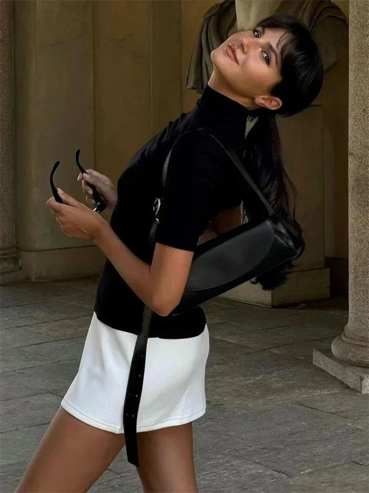 Meg High Neck Mini Dress